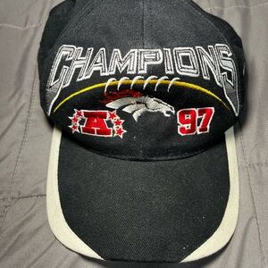 Vintage Denver Broncos AFC Champions Hat 1997 NFL ProLine Sports Specialties Cap
